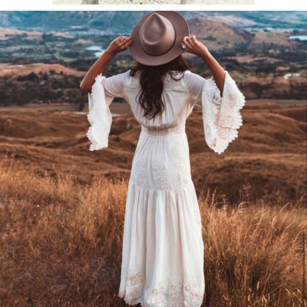 Spell & gypsy Imogen gown white lace boho wedding bride